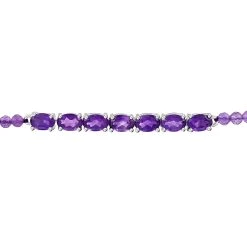 DOORBUSTER Amethyst Bracelet In Sterling Silver (7.25 In) 12.80 Ctw -Jewelry store 7310128 2