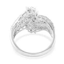 Diamond Ring In Platinum Over Sterling Silver 1.75 Ctw -Jewelry store 7313066 4