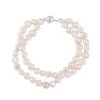 White Freshwater Pearl Bracelet In Silvertone (7.50 In) -Jewelry store 7320209