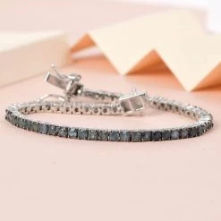 Narsipatnam Alexandrite Tennis Bracelet In Platinum Over Sterling Silver (6.50 In) 8.60 Grams 4.00 Ctw (Delivery In 5-7 Business Days) 8 Narsipatnam Alexandrite Tennis Bracelet In Platinum Over Sterling Silver (6.50 In) 8.60 Grams 4.00 Ctw (Delivery In 5-7 Business Days) -Jewelry store 7324263 1