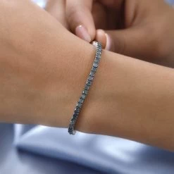 Narsipatnam Alexandrite Tennis Bracelet In Platinum Over Sterling Silver (6.50 In) 8.60 Grams 4.00 Ctw (Delivery In 5-7 Business Days) 9 Narsipatnam Alexandrite Tennis Bracelet In Platinum Over Sterling Silver (6.50 In) 8.60 Grams 4.00 Ctw (Delivery In 5-7 Business Days) -Jewelry store 7324263 2