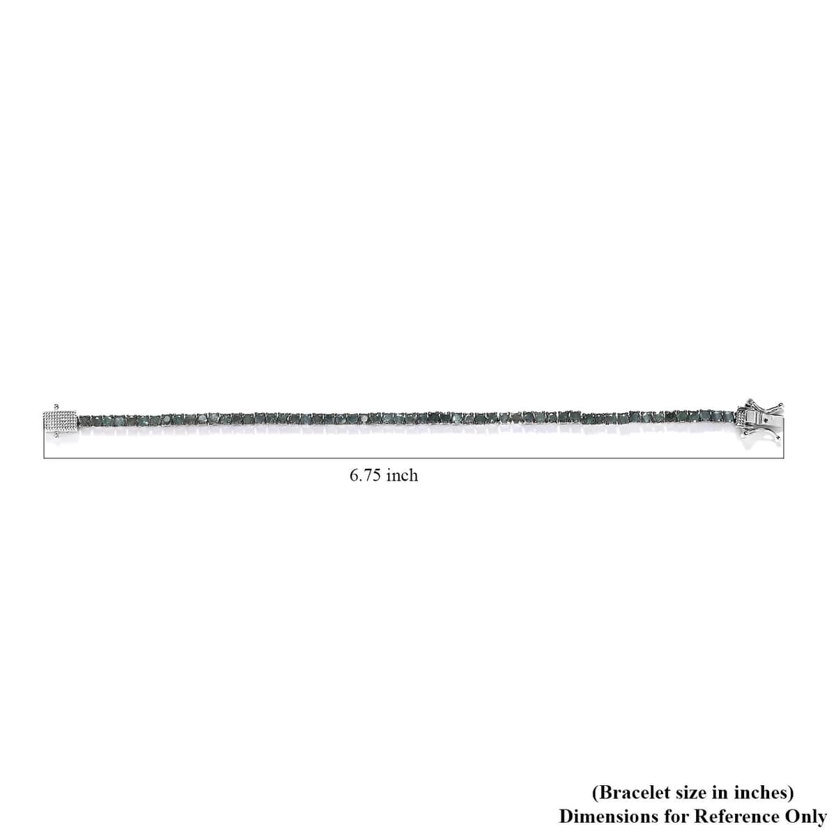 Narsipatnam Alexandrite Tennis Bracelet In Platinum Over Sterling Silver (6.50 In) 8.60 Grams 4.00 Ctw (Delivery In 5-7 Business Days) 7 Narsipatnam Alexandrite Tennis Bracelet In Platinum Over Sterling Silver (6.50 In) 8.60 Grams 4.00 Ctw (Delivery In 5-7 Business Days) - Image 5