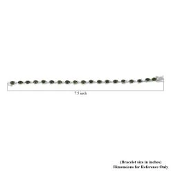 Chrome Diopside Bracelet In Platinum Over Sterling Silver (7.25 In) 8.80 Ctw -Jewelry store 7326279 2