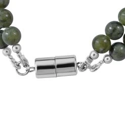 Connemara Marble Bracelet In Rhodium Over Sterling Silver (7.25 In) 82.00 Ctw -Jewelry store 7326712 2