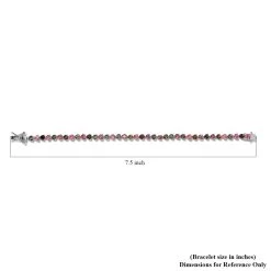 Multi-Tourmaline Tennis Bracelet In Platinum Over Sterling Silver (7.25 In) 8.50 Ctw 11 Multi-Tourmaline Tennis Bracelet In Platinum Over Sterling Silver (7.25 In) 8.50 Ctw -Jewelry store 7326734 4
