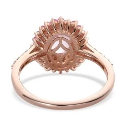 Premium Martha Rocha Kunzite And Multi Gemstone Floral Ring In Vermeil Rose Gold Over Sterling Silver 2.25 Ctw -Jewelry store 7327441 4