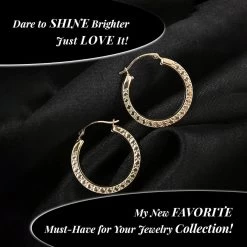 Ankur Treasure Chest 14K Yellow Gold Earrings, Gold Hoops, Birthday Gifts For Her 0.70 Grams -Jewelry store 7328003 2