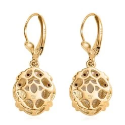 AAA Montezuma Prasiolite And Multi Gemstone Lever Back Earrings In Vermeil Yellow Gold Over Sterling Silver 4.10 Ctw 10 AAA Montezuma Prasiolite And Multi Gemstone Lever Back Earrings In Vermeil Yellow Gold Over Sterling Silver 4.10 Ctw -Jewelry store 7329565 3