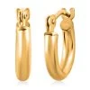10K Yellow Gold Hoop Earrings, Gold Hoops, Gold Earrings, Gold Jewelry For Her, Hinged Hoop Earrings, Birthday Gift For Her -Jewelry store 7341353