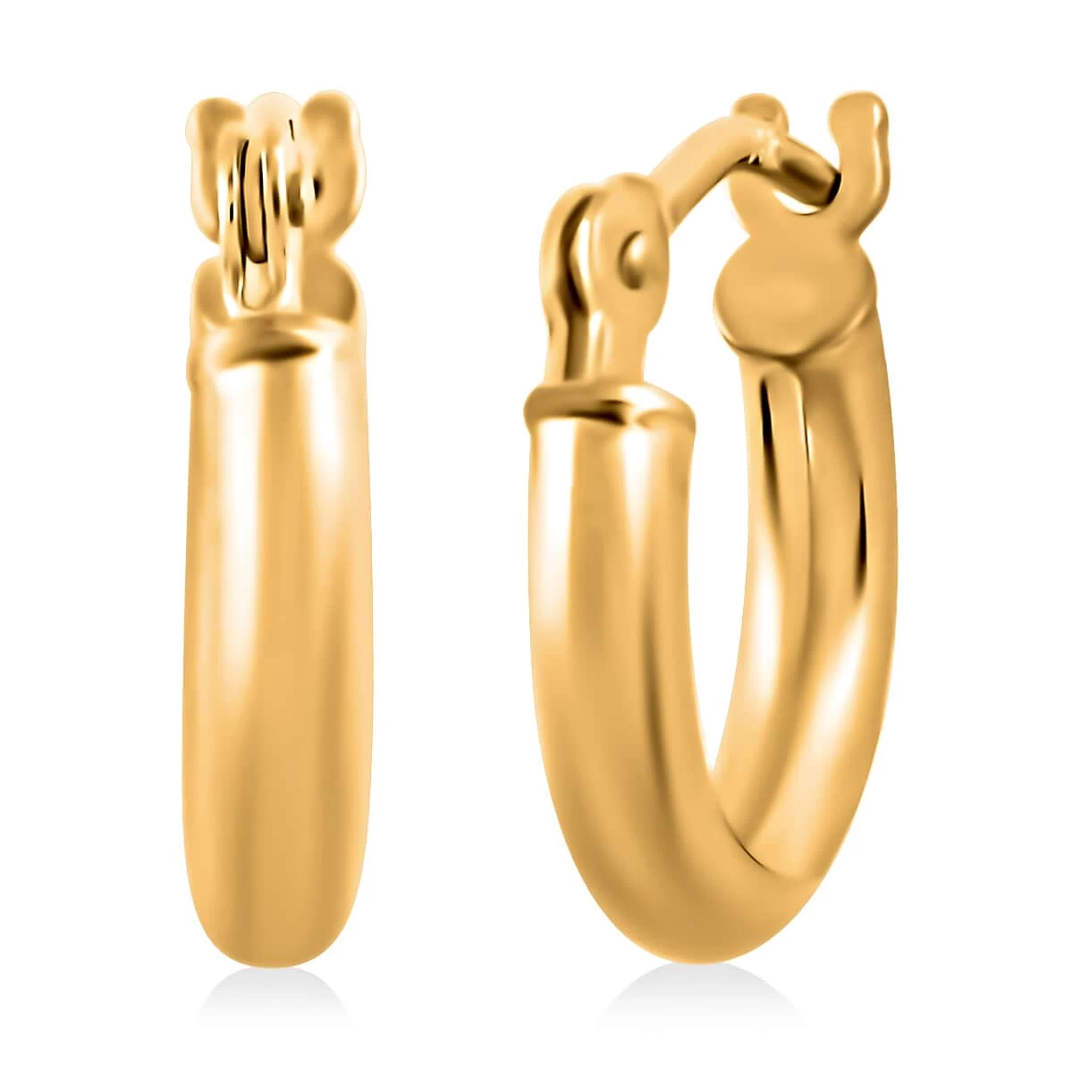 10K Yellow Gold Hoop Earrings, Gold Hoops, Gold Earrings, Gold Jewelry For Her, Hinged Hoop Earrings, Birthday Gift For Her 3 10K Yellow Gold Hoop Earrings, Gold Hoops, Gold Earrings, Gold Jewelry For Her, Hinged Hoop Earrings, Birthday Gift For Her