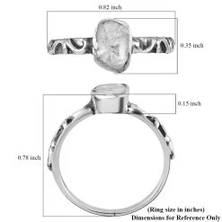 Artisan Crafted Polki Diamond Set Of 3 Ring In Sterling Silver 0.75 Ctw -Jewelry store 7344835 5