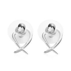Platinum Over Sterling Silver Heart Earrings (2 G) 10 Platinum Over Sterling Silver Heart Earrings (2 G) -Jewelry store 7344860 3