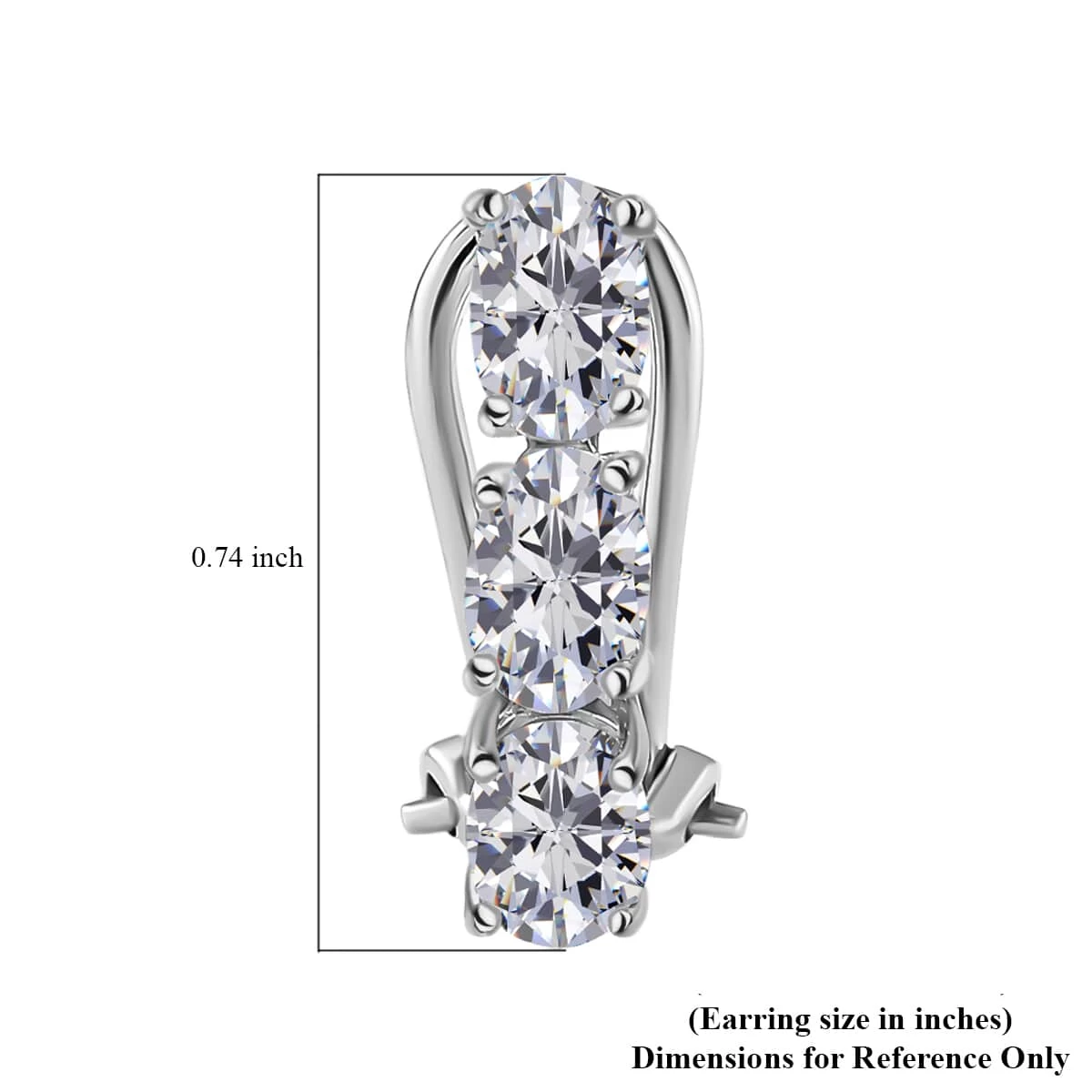 Brazilian Petalite Earrings, Sterling Silver Earrings, Omega Clip Earrings, Three Stone Earrings, Earrings For Women 2.70 Ctw 7 Brazilian Petalite Earrings, Sterling Silver Earrings, Omega Clip Earrings, Three Stone Earrings, Earrings For Women 2.70 Ctw - Image 5