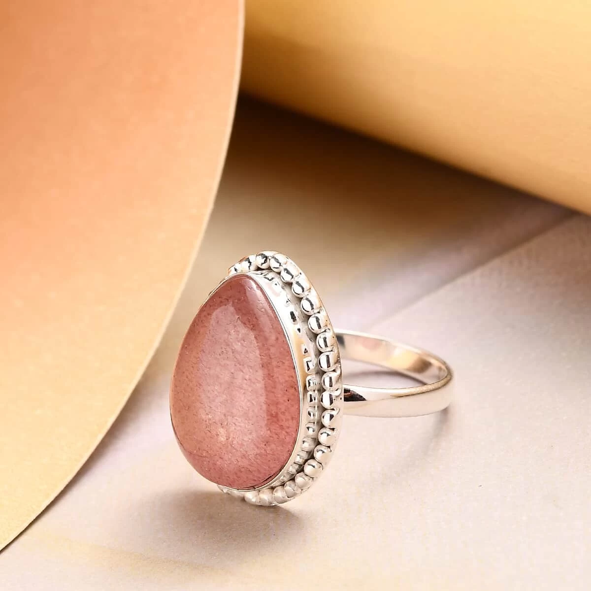 Artisan Crafted Tanzanian Natronite Solitaire Ring In Sterling Silver 9.00 Ctw 4 Artisan Crafted Tanzanian Natronite Solitaire Ring In Sterling Silver 9.00 Ctw - Image 2