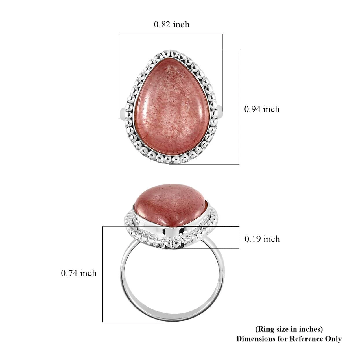 Artisan Crafted Tanzanian Natronite Solitaire Ring In Sterling Silver 9.00 Ctw 8 Artisan Crafted Tanzanian Natronite Solitaire Ring In Sterling Silver 9.00 Ctw - Image 6