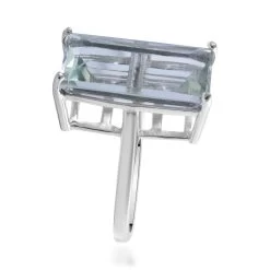 AAA Montezuma Prasiolite Solitaire Ring In Platinum Over Sterling Silver 8.50 Ctw 9 AAA Montezuma Prasiolite Solitaire Ring In Platinum Over Sterling Silver 8.50 Ctw -Jewelry store 7362770 2