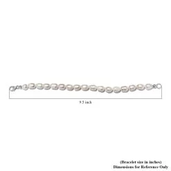 Freshwater Pearl Bracelet With Heart Charm In Sterling Silver (7.25 In) -Jewelry store 7365912 4