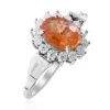 Viceroy Spessartine Garnet And Moissanite Sunburst Ring In Platinum Over Sterling Silver 3.50 Ctw 1 Viceroy Spessartine Garnet And Moissanite Sunburst Ring In Platinum Over Sterling Silver 3.50 Ctw -Jewelry store 7368117