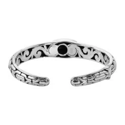 Bali Legacy Abalone Shell Snake Inspired Cuff Bracelet In Sterling Silver (7.50 In) -Jewelry store 7370445 4