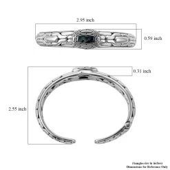 Bali Legacy Abalone Shell Snake Inspired Cuff Bracelet In Sterling Silver (7.50 In) -Jewelry store 7370445 5