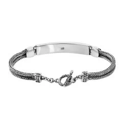 TLV Bali Legacy Sterling Silver Elephant Bracelet (7.25 In) (14.50 G) -Jewelry store 7372453 4
