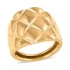 Maestro Gold Collection Canestrina Italian 10K Yellow Gold Checkered Concave Ring 2.90 Grams -Jewelry store 7372955