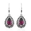 Artisan Crafted Watermelon Quartz (Triplet) Earrings In Sterling Silver 6.75 Ctw -Jewelry store 7372999