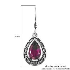 Artisan Crafted Watermelon Quartz (Triplet) Earrings In Sterling Silver 6.75 Ctw -Jewelry store 7372999 4