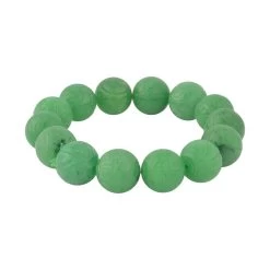 Green Jade (D) 13-15mm Beaded Stretch Bracelet 304.00 Ctw -Jewelry store 7378401 2