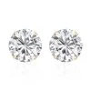 14K Yellow Gold Simulated Diamond Solitaire Stud Earrings 1.60 Ctw