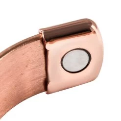 Magnetic By Design 3D Chain Pattern Cuff Bracelet In Silvetone, Rosetone And Goldtone (7.50 In) -Jewelry store 7381338 6