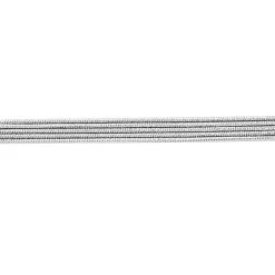 Italian Rhodium Over Sterling Silver 5 Lines Star Dust Snake Bracelet (7.00 In) 4.70 Grams -Jewelry store 7382402 2