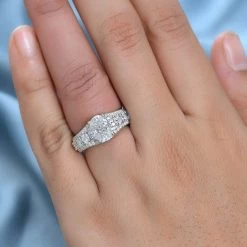 Moissanite Ring, Sterling Silver Ring, Fashion Ring For Women, Jewelry For Her 3.25 Ctw -Jewelry store 7383195 2