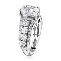 Moissanite Ring, Sterling Silver Ring, Fashion Ring For Women, Jewelry For Her 3.25 Ctw -Jewelry store 7383195 3