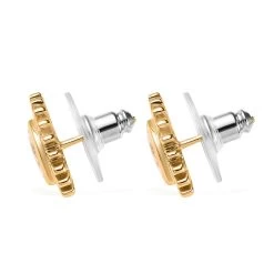 Moissanite Evil Eye Protector Earrings In Vermeil YG Over Sterling Silver 0.65 Ctw -Jewelry store 7384865 3