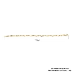 Torchon Mirror Italian 14K Yellow Gold Bracelet (7.50 In) (1.85 G) 11 Torchon Mirror Italian 14K Yellow Gold Bracelet (7.50 In) (1.85 G) -Jewelry store 7385915 4