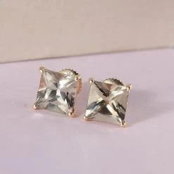 Iliana 18K Yellow Gold AAA Turkizite Solitaire Stud Earrings 2.50 Ctw 8 Iliana 18K Yellow Gold AAA Turkizite Solitaire Stud Earrings 2.50 Ctw -Jewelry store 7386542 1