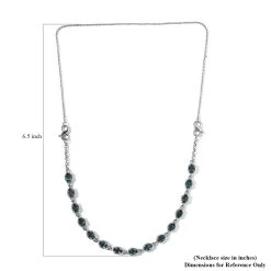 London Blue Topaz Necklace 18 Inches Interchangeable Into Bracelet In Platinum Over Sterling Silver 8.35 Ctw -Jewelry store 7386955 5