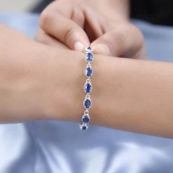 Kyanite Necklace 18 Inches Interchangeable Into Bracelet In Platinum Over Sterling Silver 9.75 Ctw -Jewelry store 7387002 3