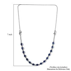 Kyanite Necklace 18 Inches Interchangeable Into Bracelet In Platinum Over Sterling Silver 9.75 Ctw -Jewelry store 7387002 6