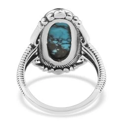 Artisan Crafted Blue Moon Turquoise Elongated Ring In Sterling Silver 5.35 Ctw 12 Artisan Crafted Blue Moon Turquoise Elongated Ring In Sterling Silver 5.35 Ctw -Jewelry store 7387413 4