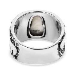 Artisan Crafted White Buffalo Solitaire Ring In Sterling Silver 3.35 Ctw -Jewelry store 7425844 4