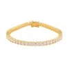 Moissanite Tennis Bracelet In Vermeil Yellow Gold Over Sterling Silver (6.50 In) 12.50 Ctw 2 Moissanite Tennis Bracelet In Vermeil Yellow Gold Over Sterling Silver (6.50 In) 12.50 Ctw -Jewelry store 7426234