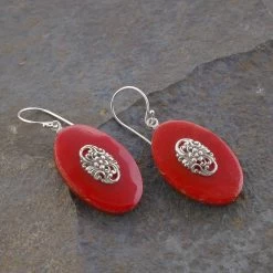 Sponge Coral Earring In Sterling Silver -Jewelry store 7433644 1
