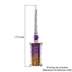 AAA Anahi Ametrine And Multi Gemstone Lever Back Earrings In Platinum Over Sterling Silver 5.75 Ctw 11 AAA Anahi Ametrine And Multi Gemstone Lever Back Earrings In Platinum Over Sterling Silver 5.75 Ctw -Jewelry store 7437132 4