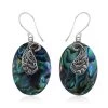 Abalone Shell Earrings In Sterling Silver -Jewelry store 7440337
