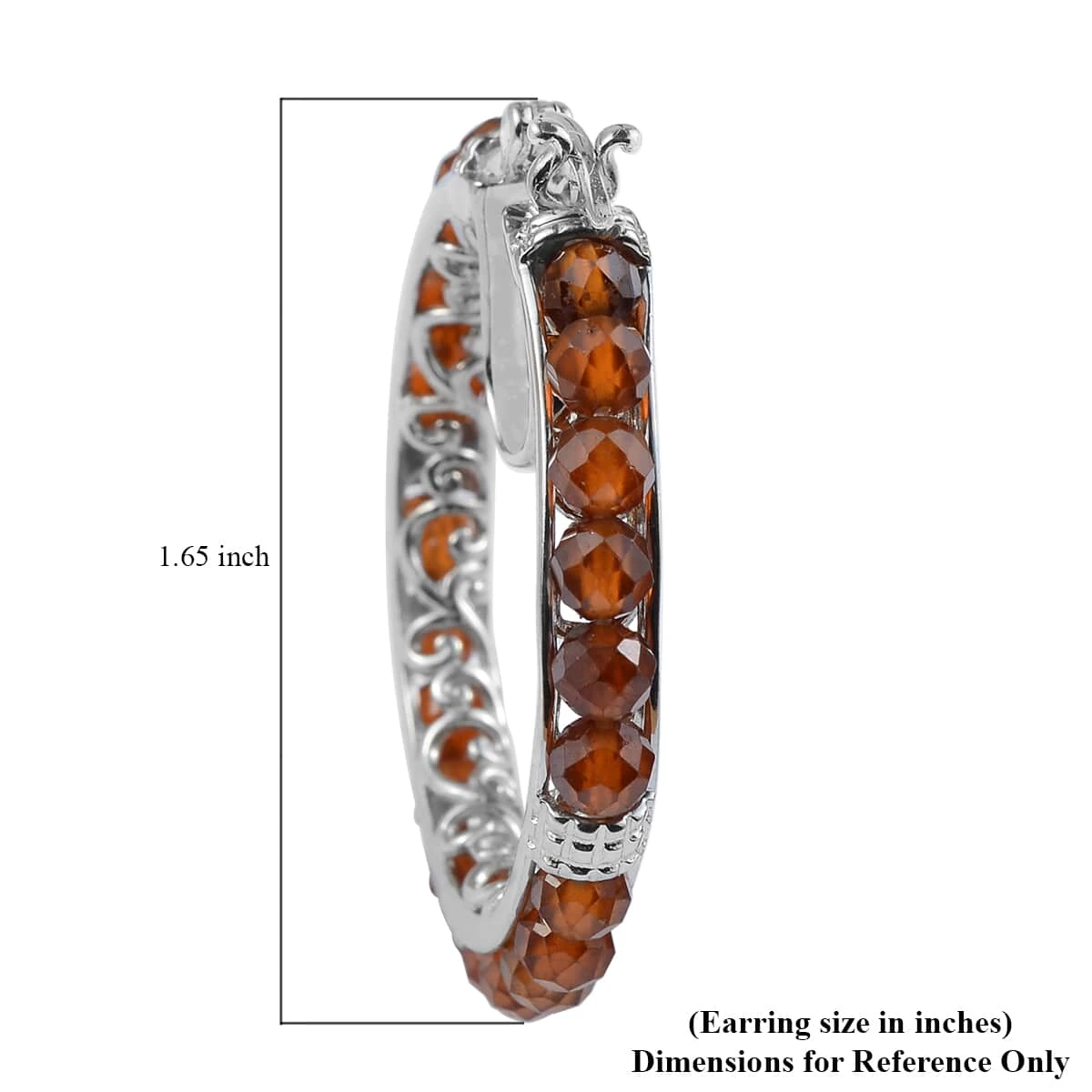 KARIS Multi Gemstone Hoop Earrings In Platinum Bond 15.85 Ctw 8 KARIS Multi Gemstone Hoop Earrings In Platinum Bond 15.85 Ctw - Image 6