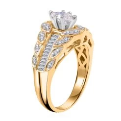 10K Yellow Gold Diamond Ring, 10K Yellow Gold Ring, Diamond Cluster Ring 5.40 Grams 1.00 Ctw 11 10K Yellow Gold Diamond Ring, 10K Yellow Gold Ring, Diamond Cluster Ring 5.40 Grams 1.00 Ctw -Jewelry store 7480094 3