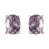 Tanzanian Lavender Spinel Stud Earrings In Platinum Over Sterling Silver 0.85 Ctw