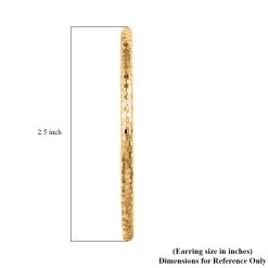 14K Yellow Gold Diamond-Cut Hoop Earrings 7.10 Grams -Jewelry store 7485526 4